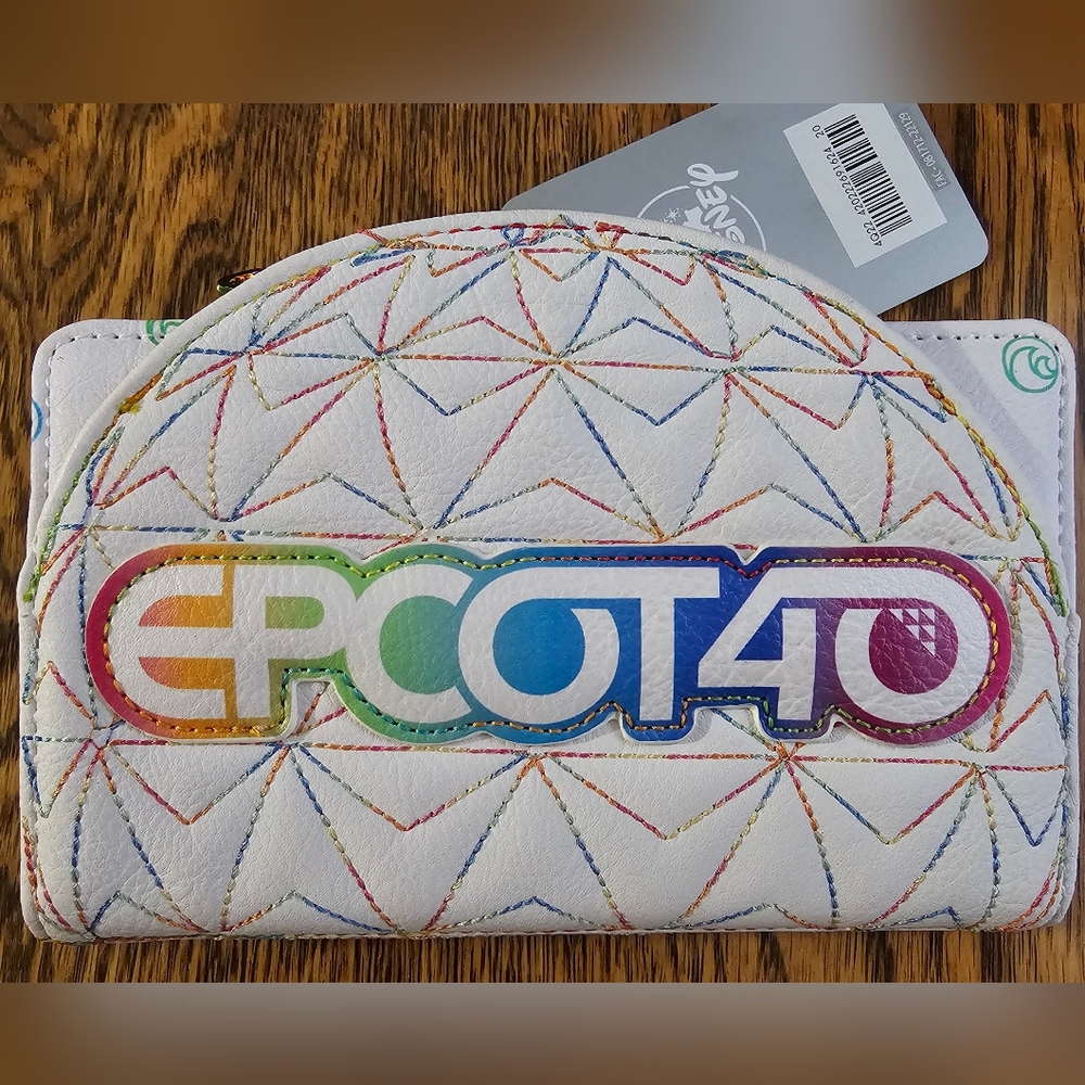 Disney Loungefly Epcot 40th Anniversary Wallet